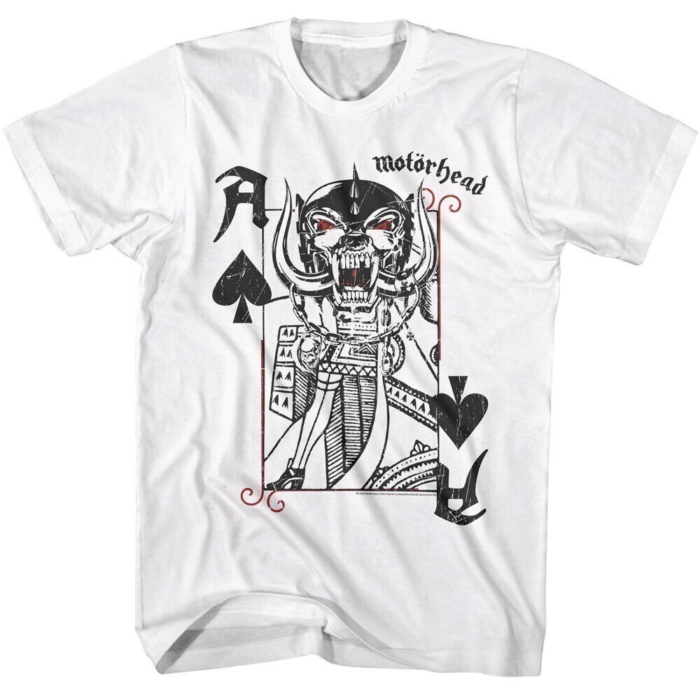 Motorhead King Of Aces T Shirt Snaggletooth Warpig Heavy Metal Rock Band